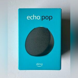 Echo Pop Smart Speaker in Black. New, has not been opened!